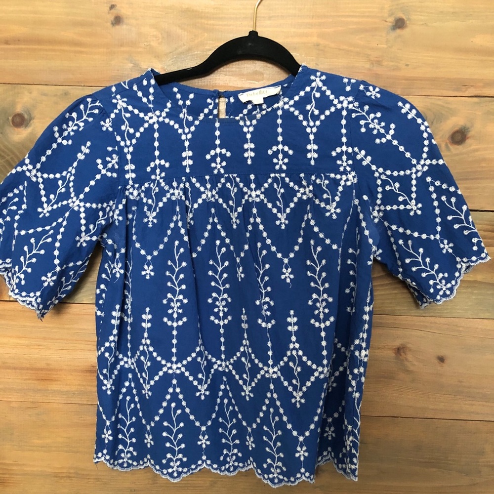 Rebellion Flower Appliqué Blouse
